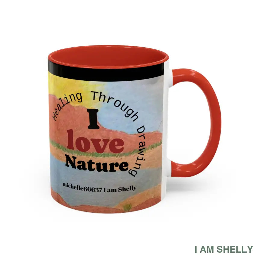 Healing With Art Therapy Accent Coffee Mug (11 15oz) Mug
