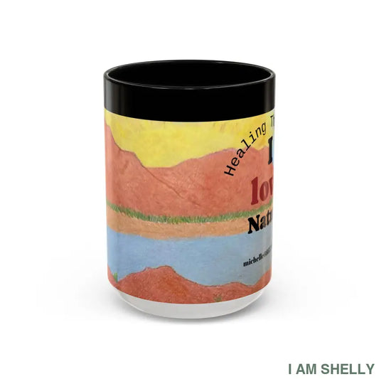 Healing With Art Therapy Accent Coffee Mug (11 15oz) 15oz / Black Mug