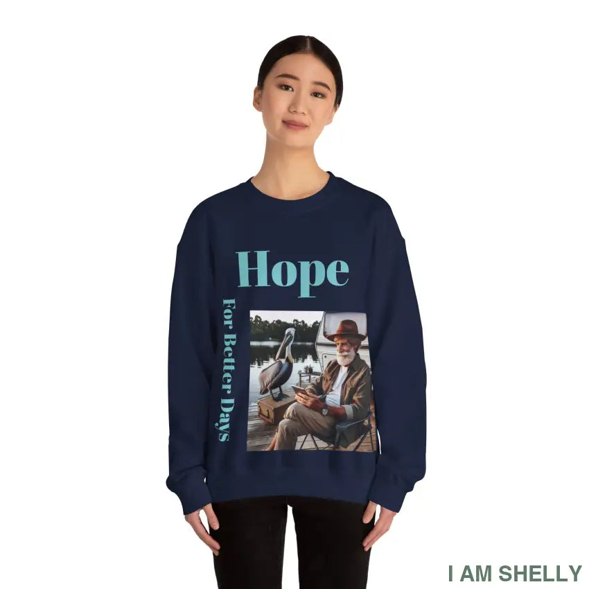 Hope For Better Days Unisex Heavy Blend™ Crewneck Sweatshirt Sweatshirt