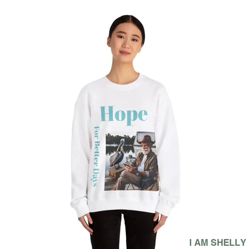 Hope For Better Days Unisex Heavy Blend™ Crewneck Sweatshirt Sweatshirt