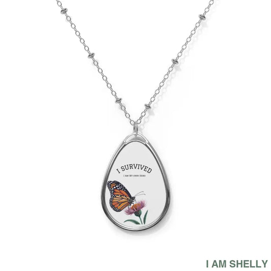 I SURVIVED- I AM MY OWN HERO- DV Warriors One Size / Silver Accessories