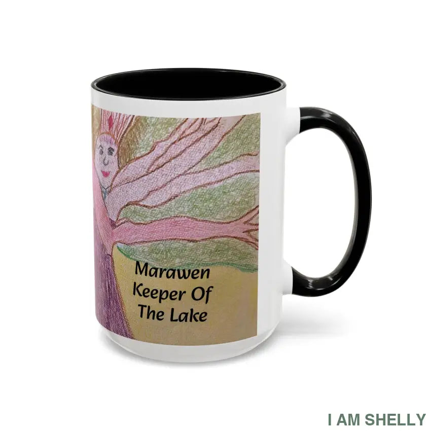 Marawen- Keeper of the lake 15oz / Black Mug