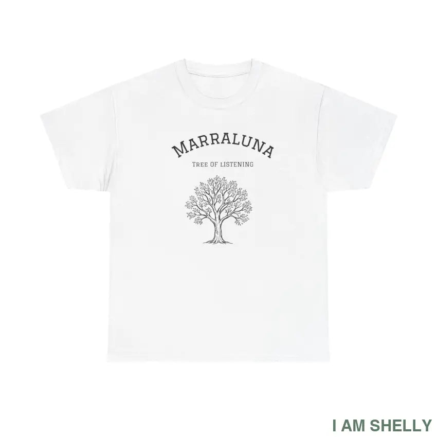 Marraluna Tree of Listening Nature-Inspired T-Shirt - White / S - T-Shirt