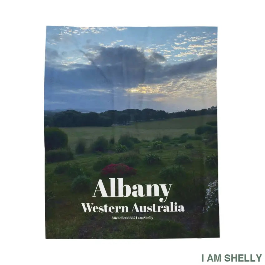 Michelle66637 I Am Shelly - Albany Western Australia Velveteen Plush Blanket 50’’ × 60’’