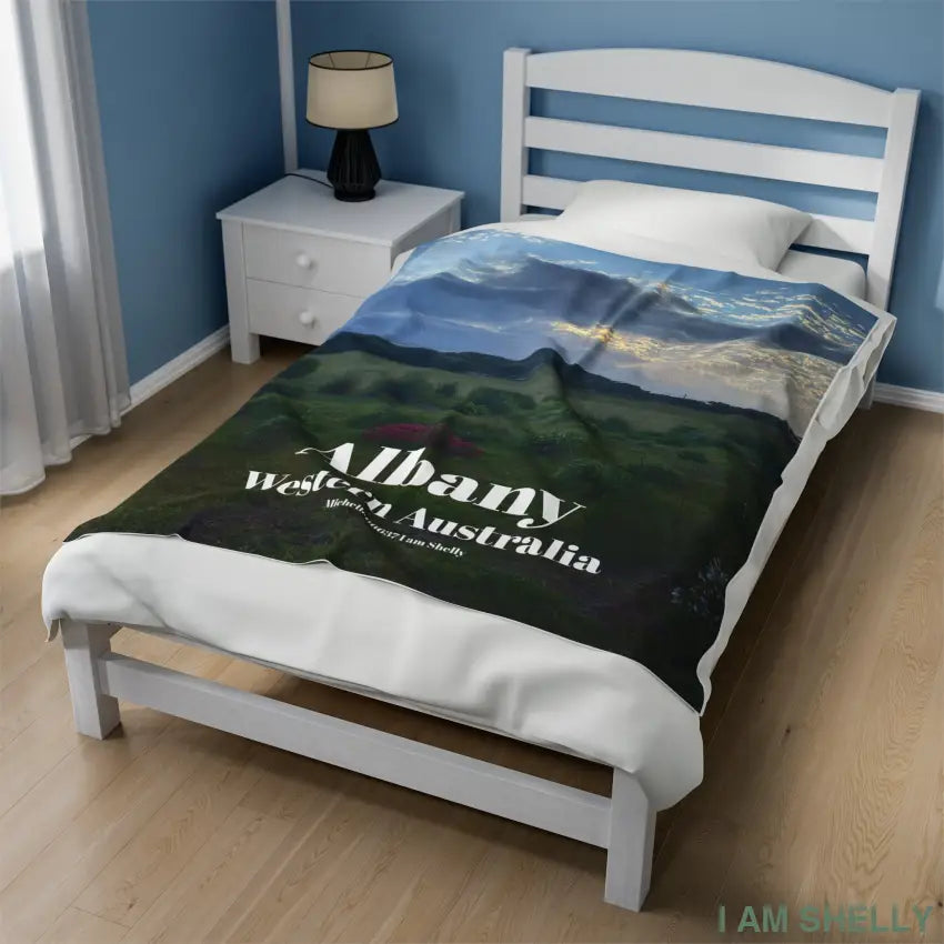 Michelle66637 I Am Shelly - Albany Western Australia Velveteen Plush Blanket All Over Prints