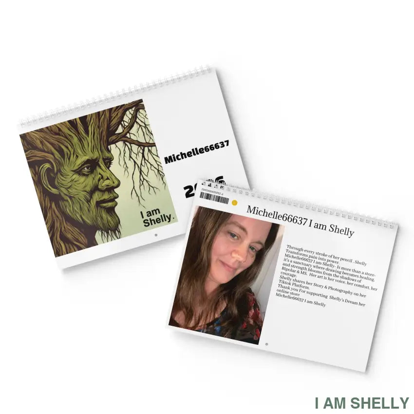 Michelle66637 I am Shelly- Drawing Becomes Healing - Standard Wall Calendar (2026) Calendar