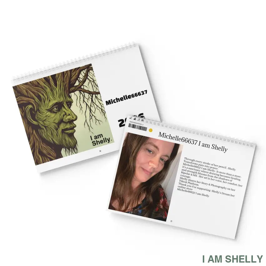 Michelle66637 I am Shelly- Drawing Becomes Healing - Standard Wall Calendar (2026) Calendar