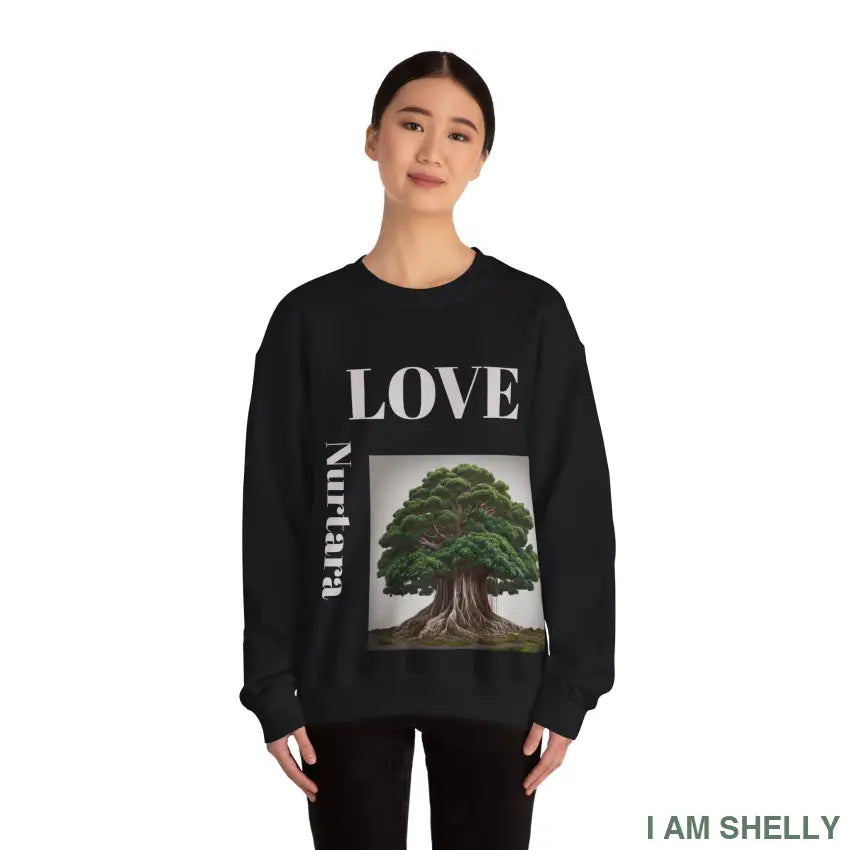 Nurtara The one who nourishes — a name of roots rivers and quiet generosity. Unisex Heavy Blend™ Crewneck Sweatshirt