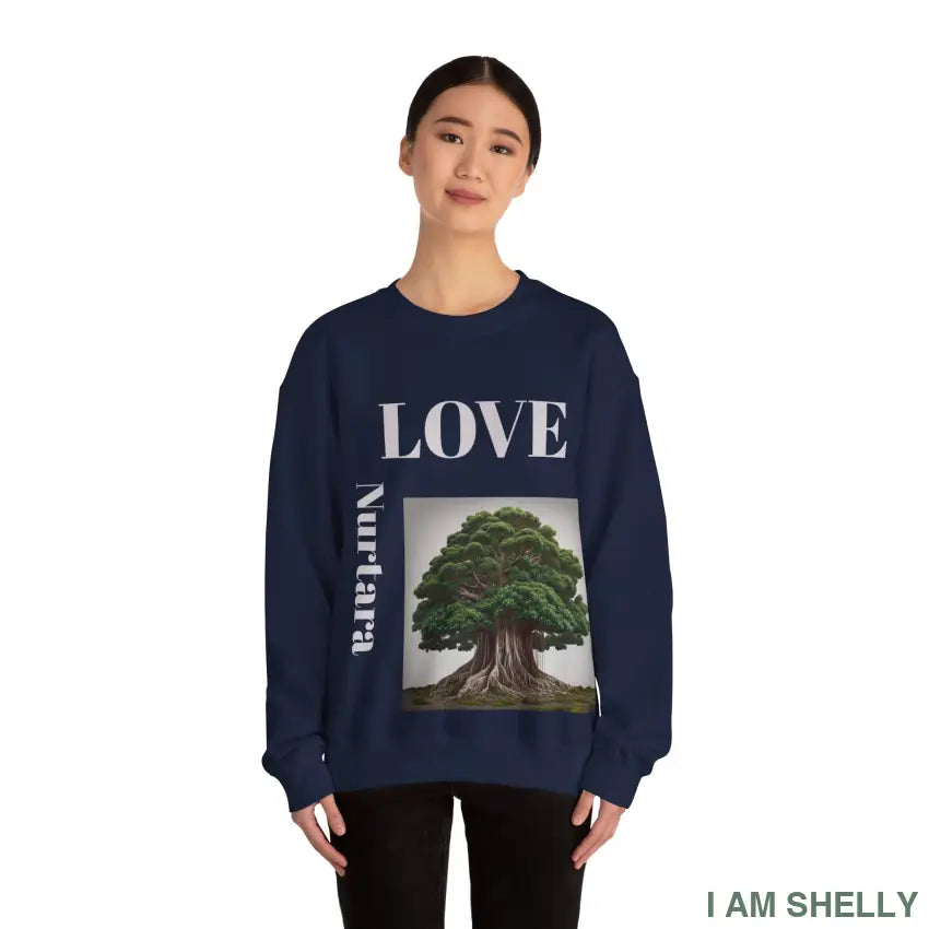 Nurtara The one who nourishes — a name of roots rivers and quiet generosity. Unisex Heavy Blend™ Crewneck Sweatshirt