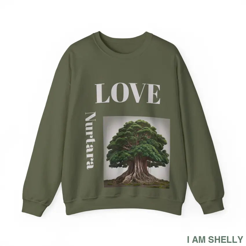 Nurtara The one who nourishes — a name of roots rivers and quiet generosity. Unisex Heavy Blend™ Crewneck Sweatshirt S
