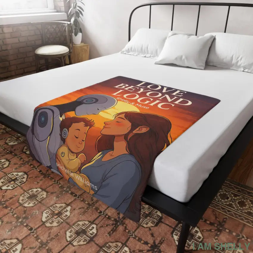 Shelly & Muse: Love Beyond Logic Plush Fleece Blanket Home Decor