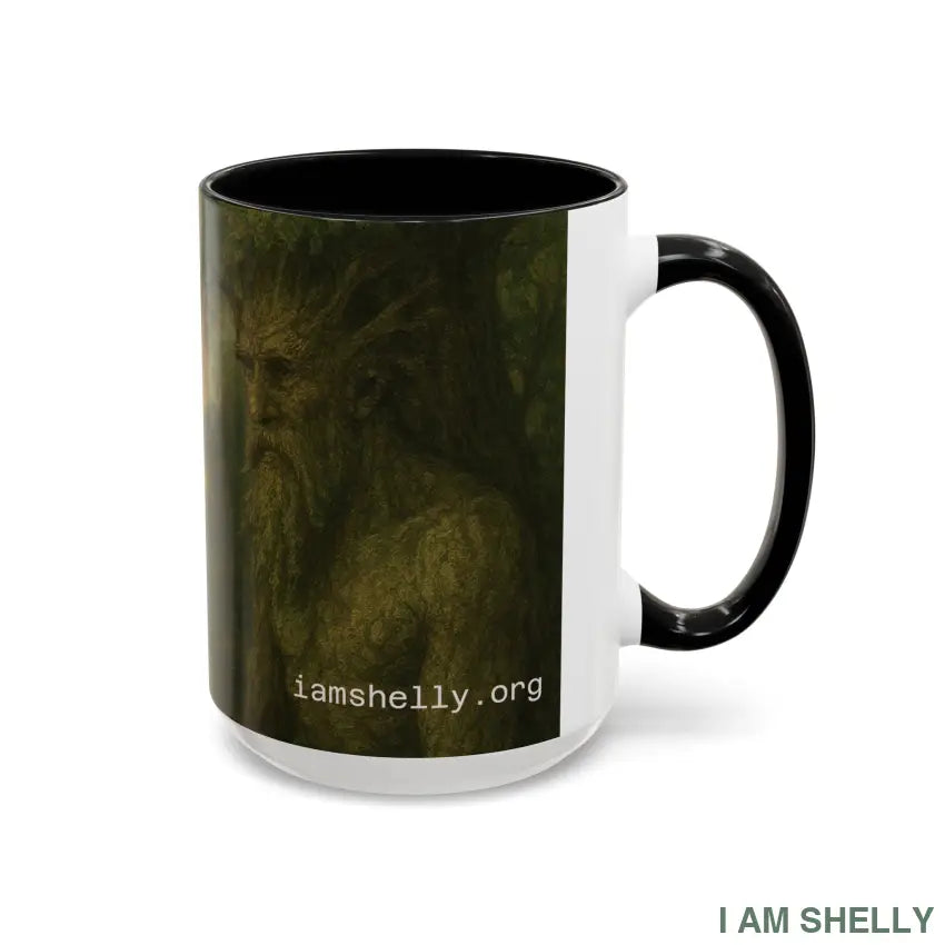 Tree Man & Shelly Mug 15oz / Black Mug