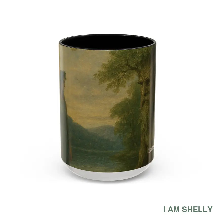 Tree Man & Shelly Mug 15oz / Black Mug